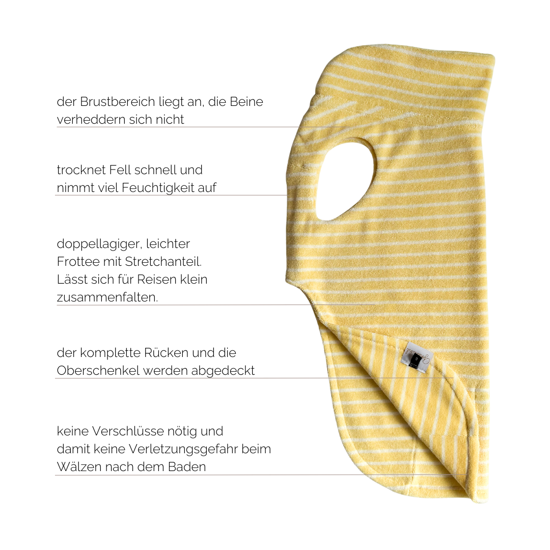 Hundebademantel CosyShirt dry lemon