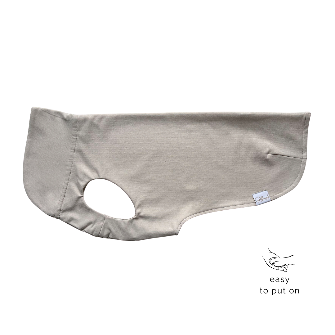 leichtes Hundeshirt CosyShirt light Jersey hellbeige