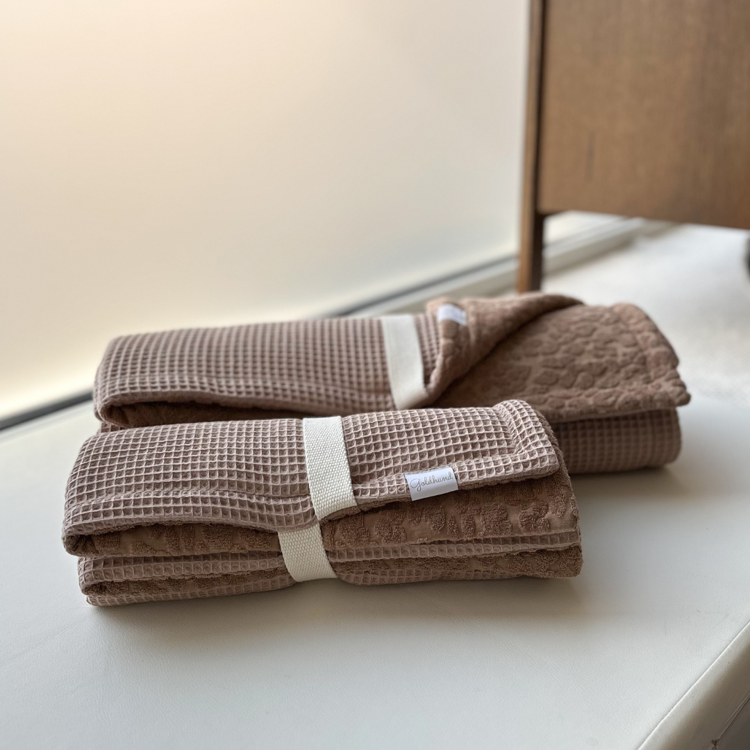 2in1 Plaid "dry" mocha mousse leo