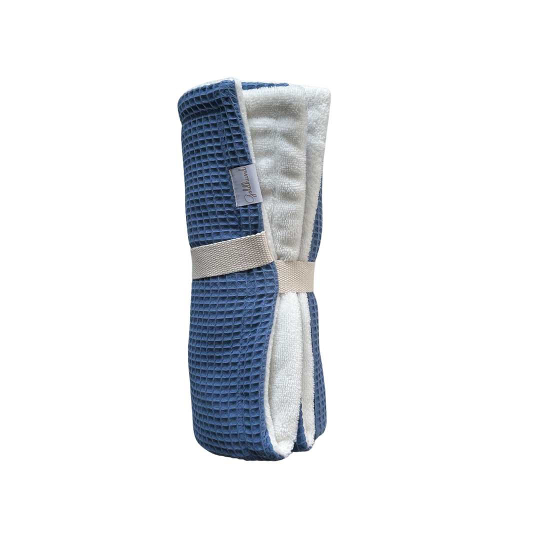 2in1 Plaid "dry" küstenblau weiß