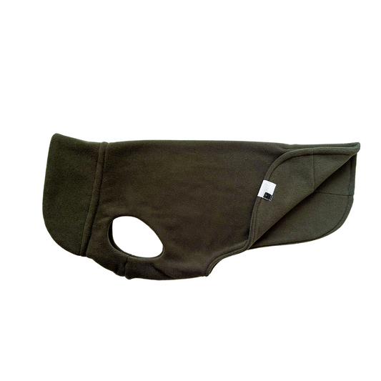 Hundepullover CosyShirt stay warm Fleece moosgrün