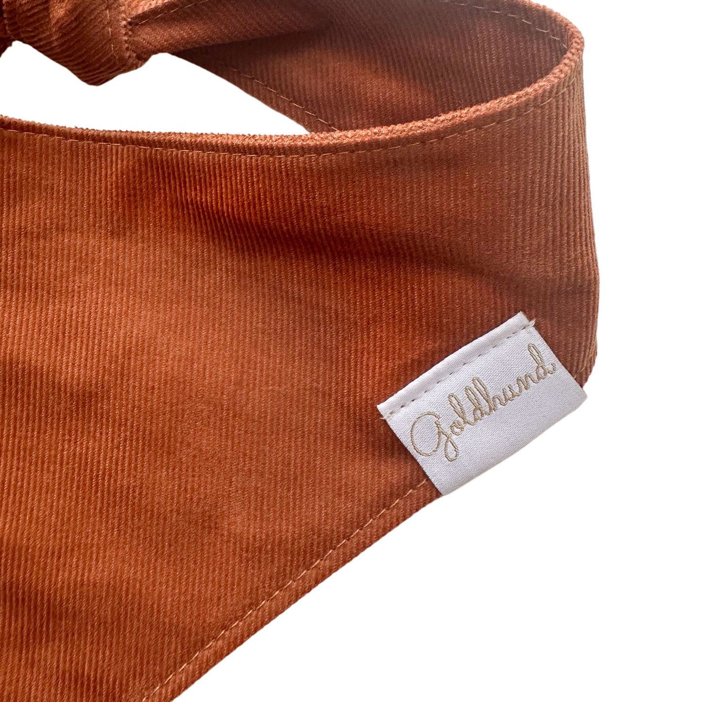 Hundehalstuch Cord cognac