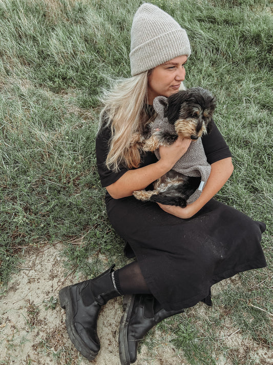 Hundepullover CosyShirt stay warm Teddy taupe