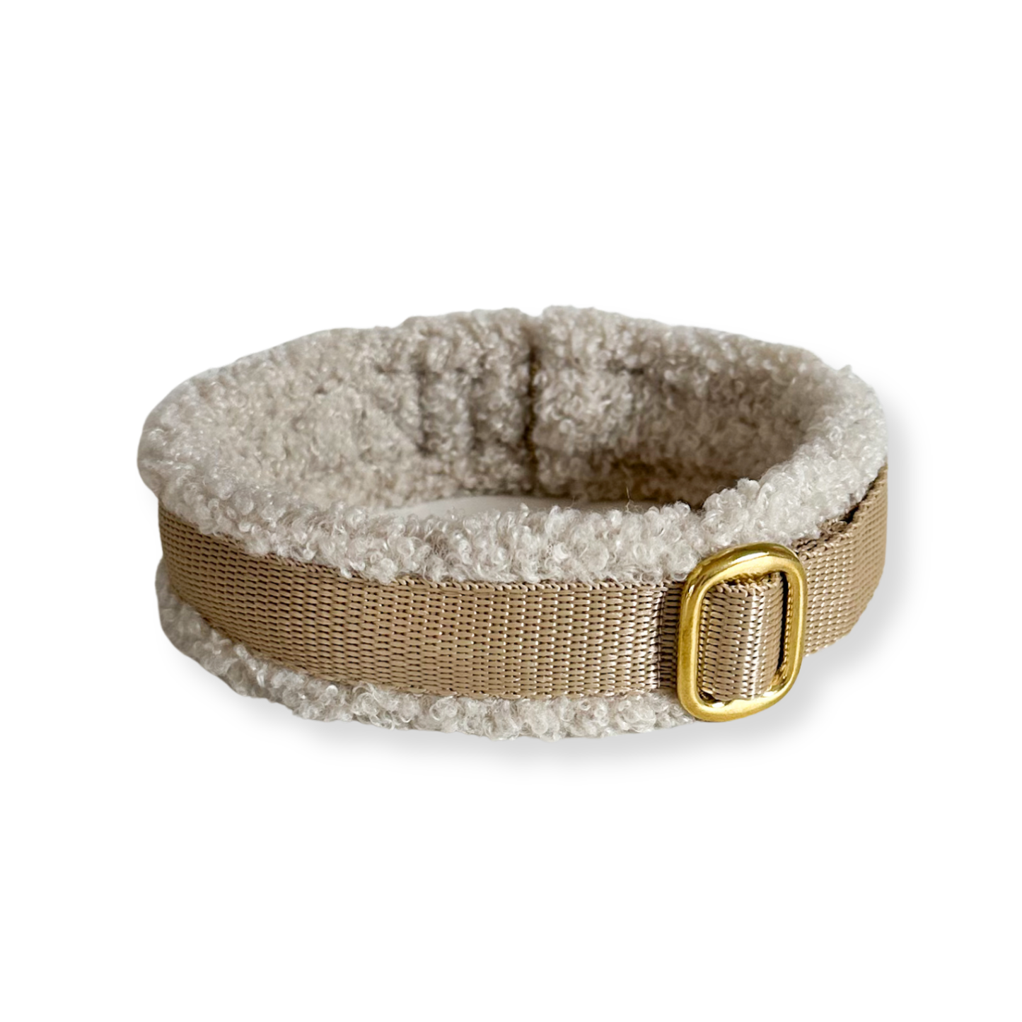 Teddy Halsband beige