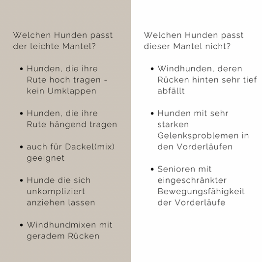 SALE warmer Hundemantel CosyShell warm taupe Gr 3, RL 39cm (Dackel)