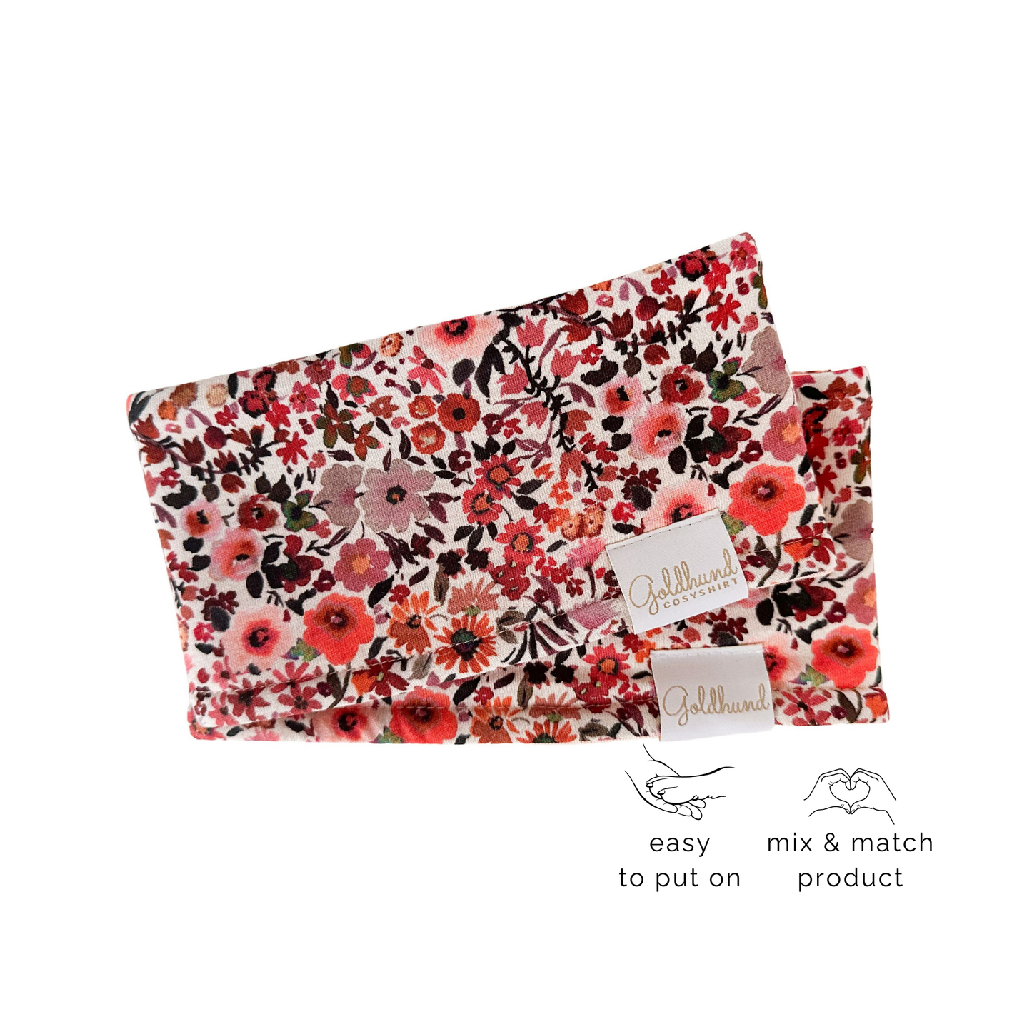 Sale Hundeloop Sweat summer bloom & peach Halsumfang bis 35-38cm