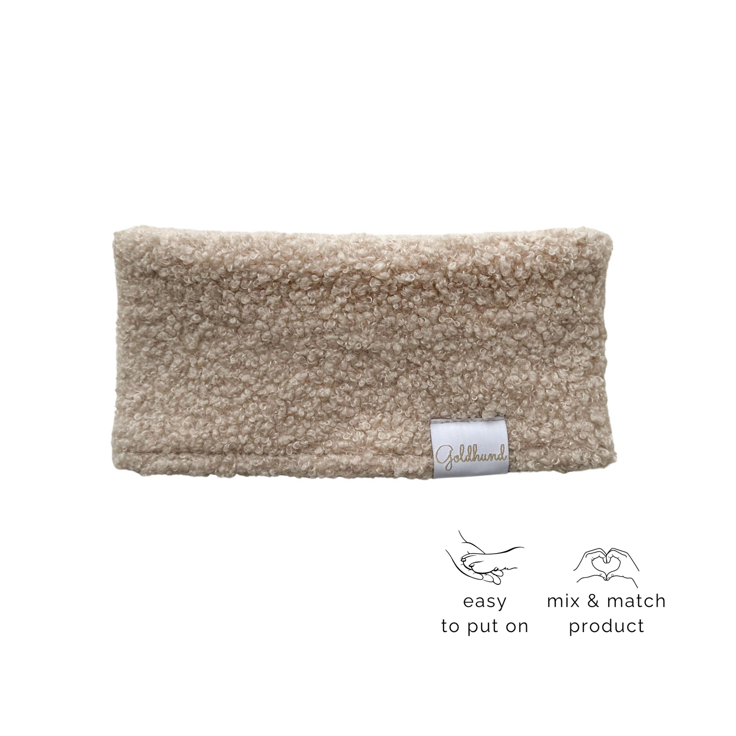 Hundeloop Teddy beige