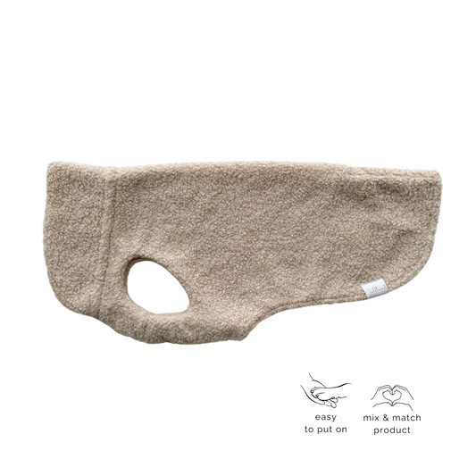 Hundepullover CosyShirt stay warm Teddy beige