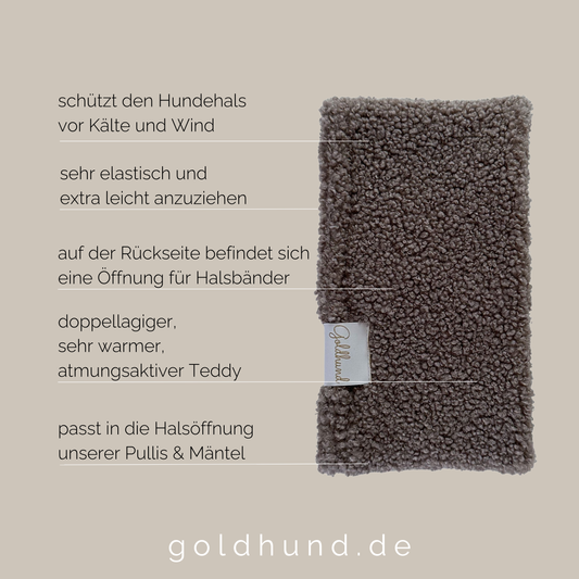 SALE Hundeloop Teddy taupe M Hoch