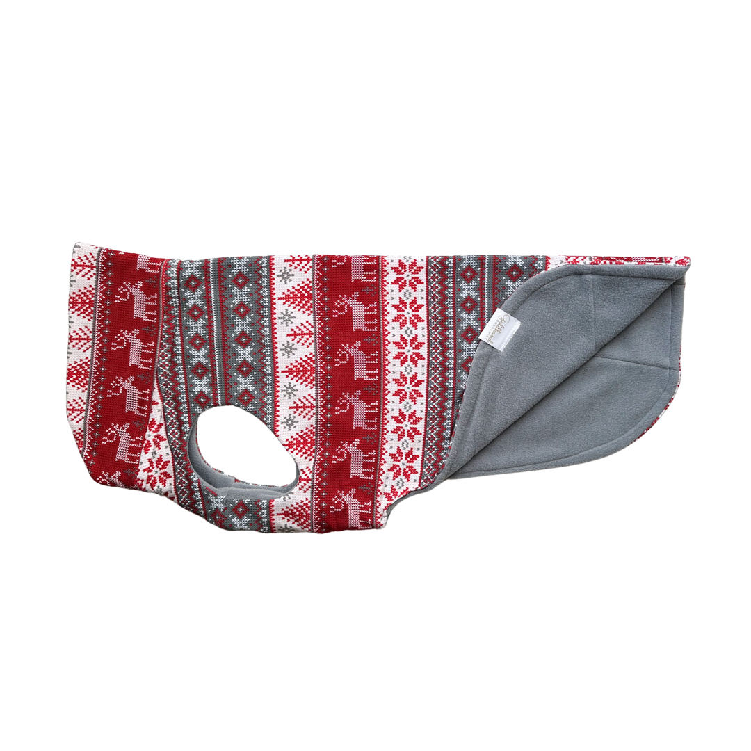 Hundepullover CosyShirt stay warm Norweger / grau