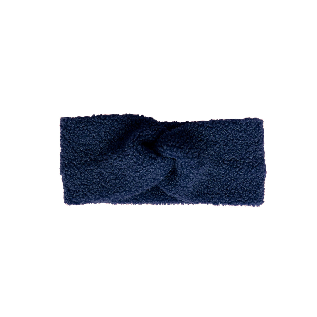 Stirnband Twist Teddy navy