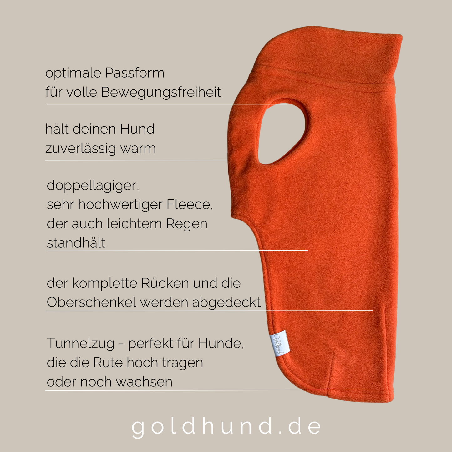 Hundepullover CosyShirt stay warm orange