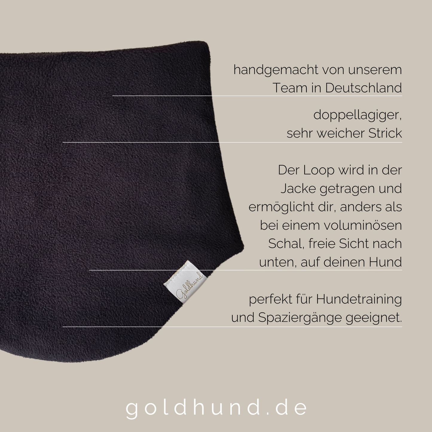 Sale Loopschal für Menschen CosyLoop schwarz