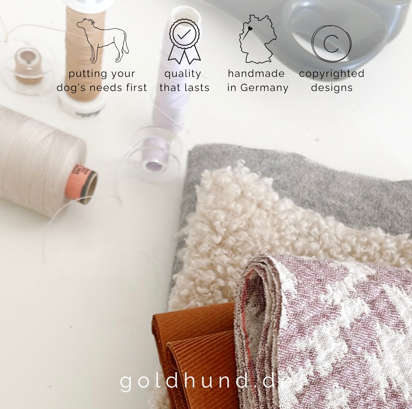 Hundehalstuch hell cognac / hellbeige