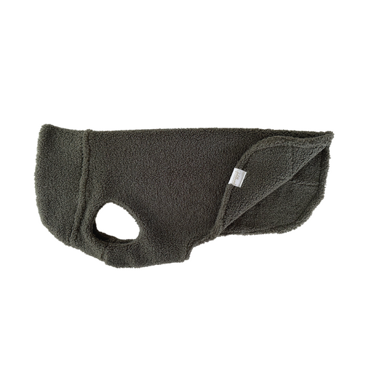 Hundepullover CosyShirt stay warm Teddy moosgrün
