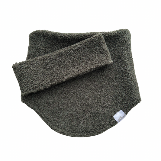 Stirnband CosyBand Teddy moosgrün