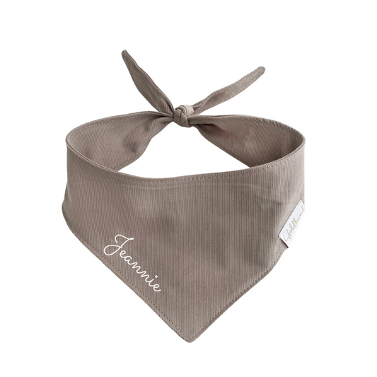 Hundehalstuch Cord sand