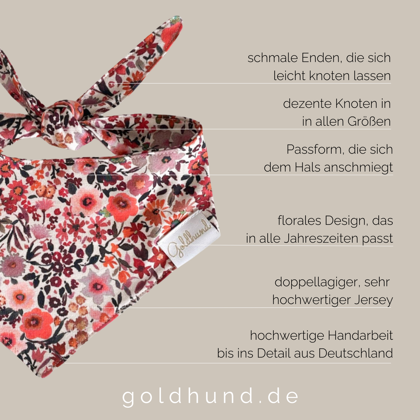 Hundehalstuch summer bloom