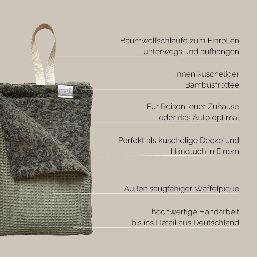 Pfotenhandtuch paw towel sage leo