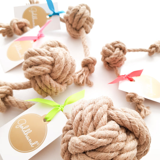 Hundespielzeug Goldhund Knoten