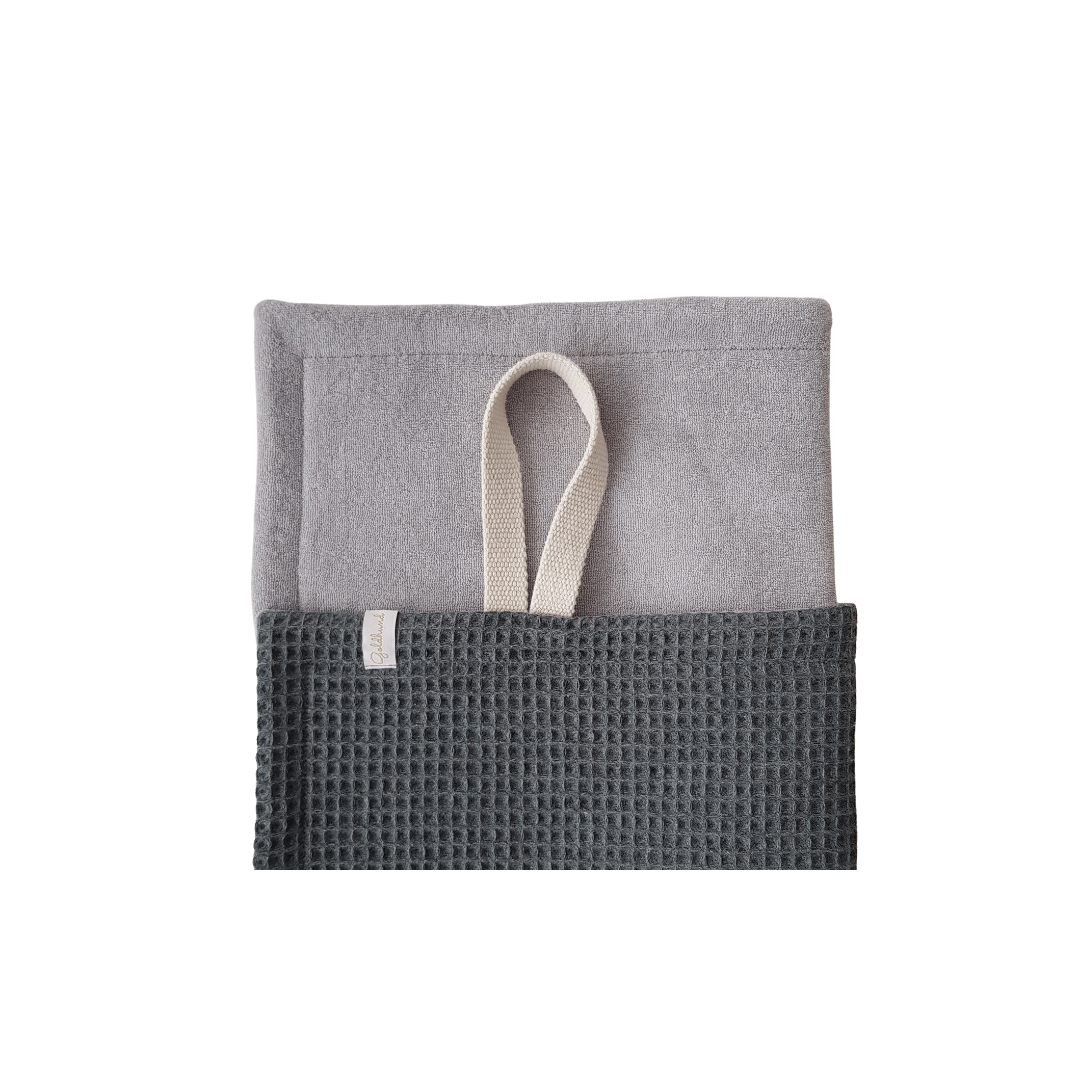 BS Pfotenhandtuch paw towel grau