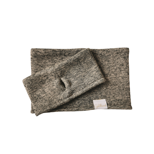 Hundeloop Strickfleece taupe meliert