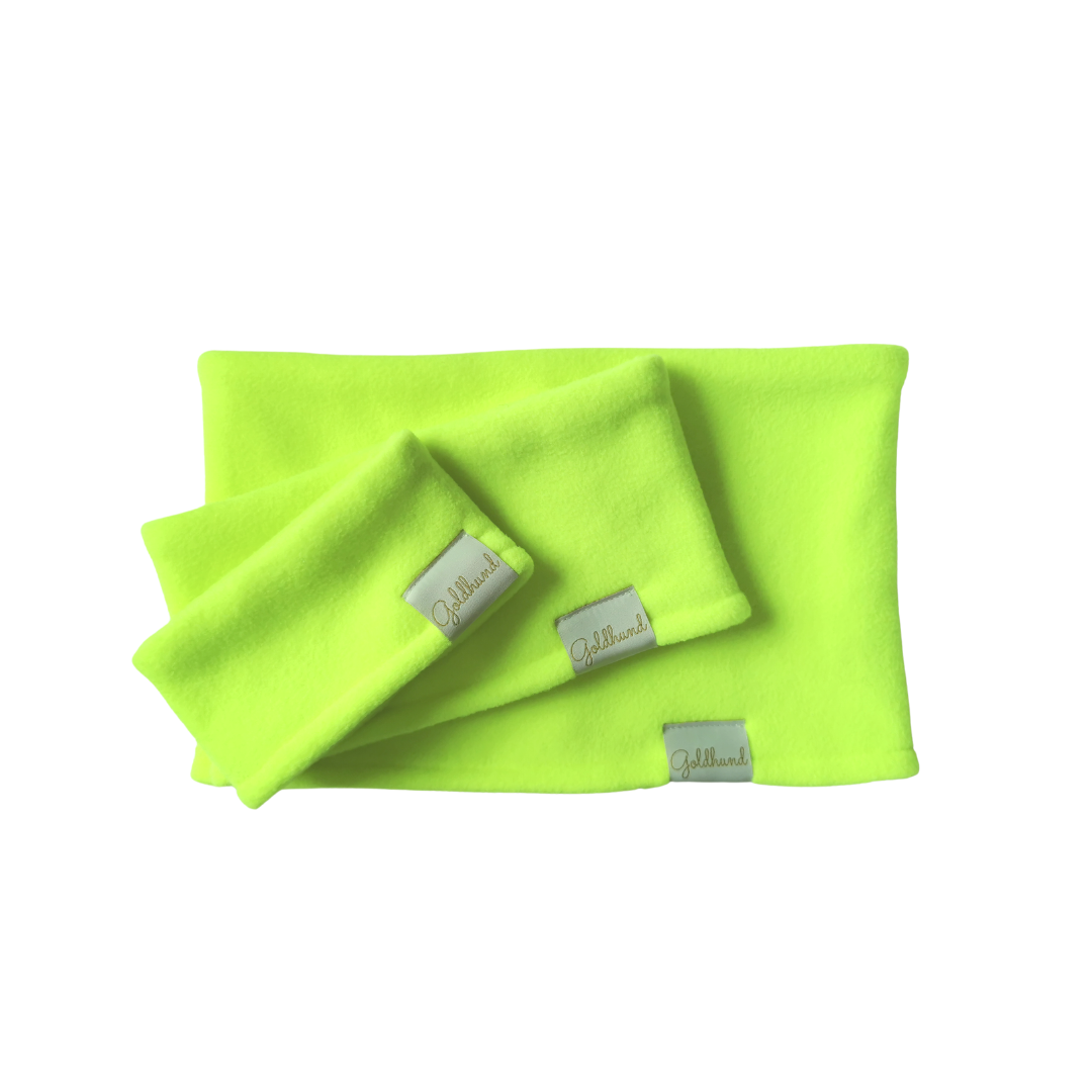 Hundeloop Fleece neongelb
