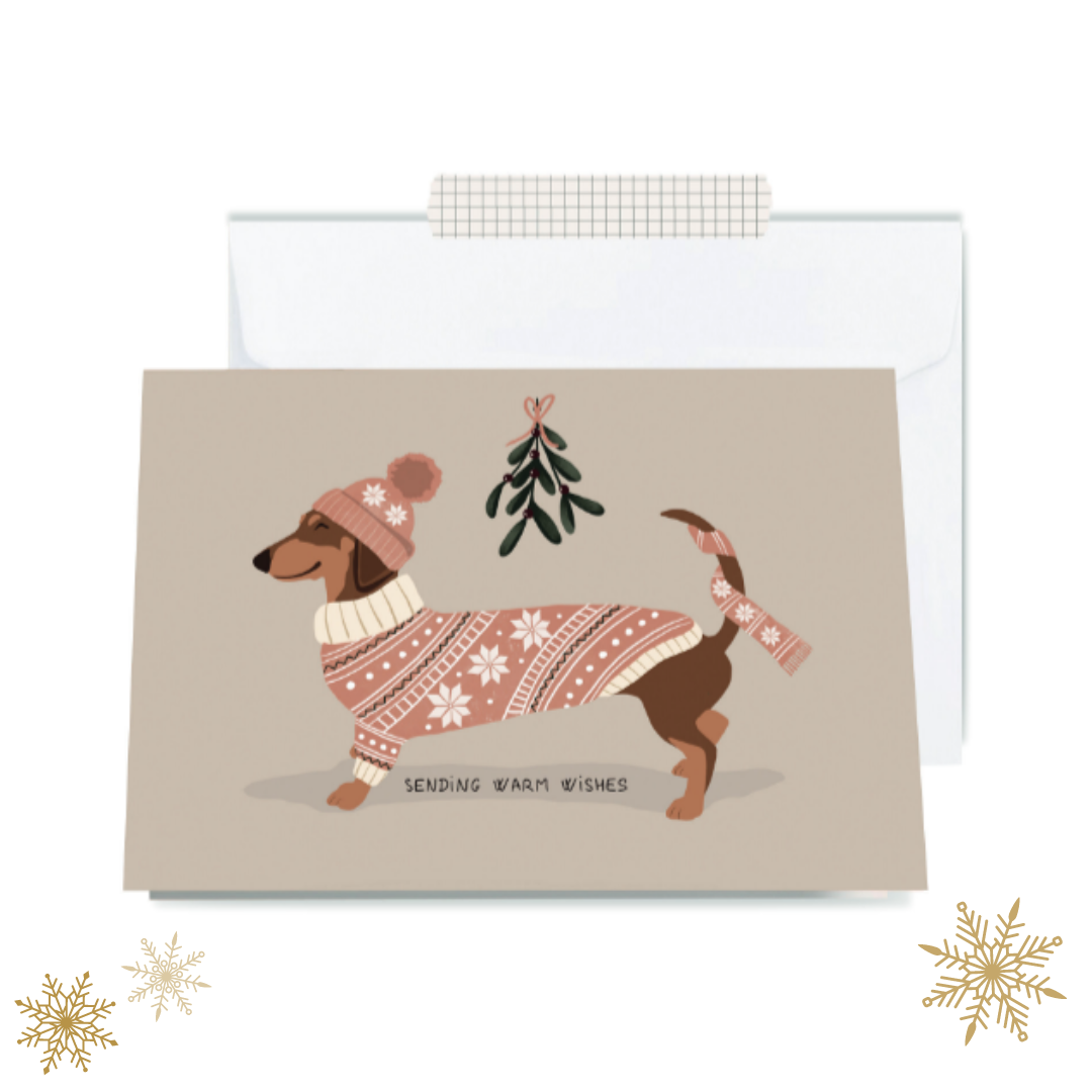 "Warm Wishes" Klappkarte