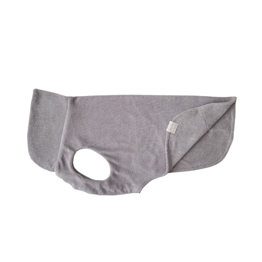 Hundebademantel CosyShirt dry hellgrau