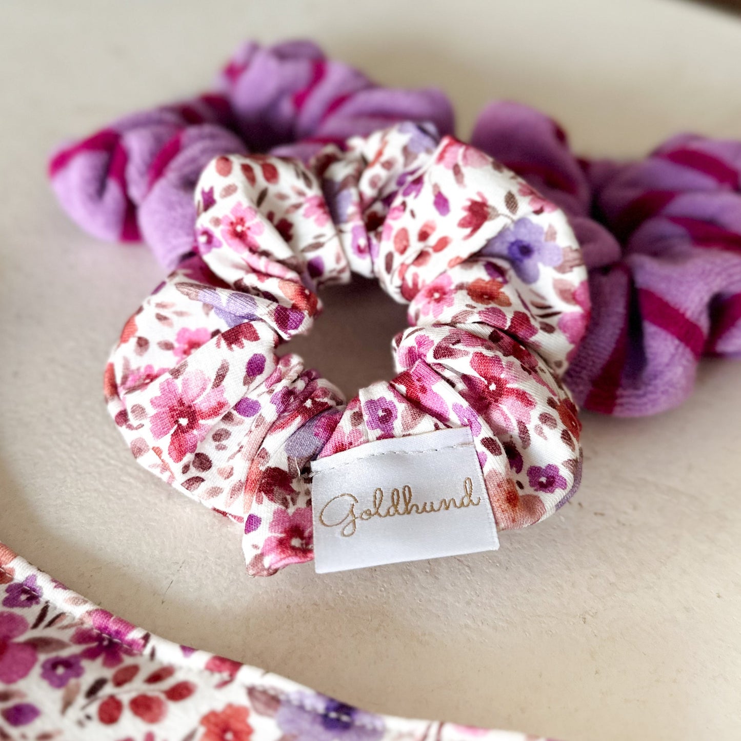 Scrunchie French Terry spring bloom
