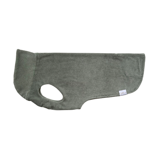 Hundebademantel CosyShirt dry sage