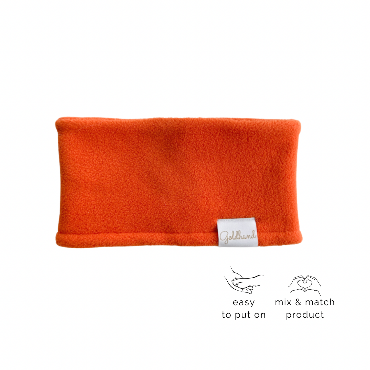 Hundeloop Fleece orange