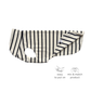 Hundebademantel CosyShirt dry dunkelblau - weiß stripes