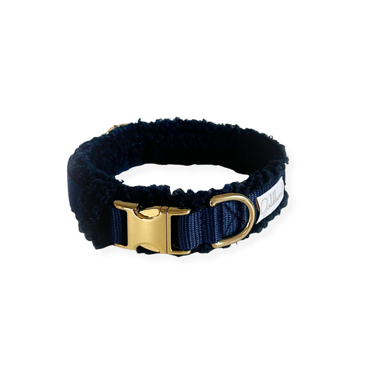Hundehalsband Teddy dunkelblau