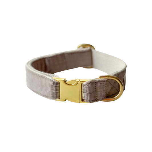 Happy paw Halsband - Cord sand