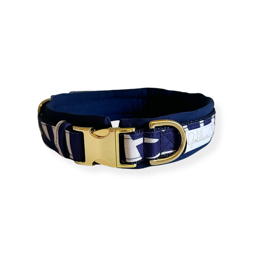 Muddy Paw Halsband blue Leaves