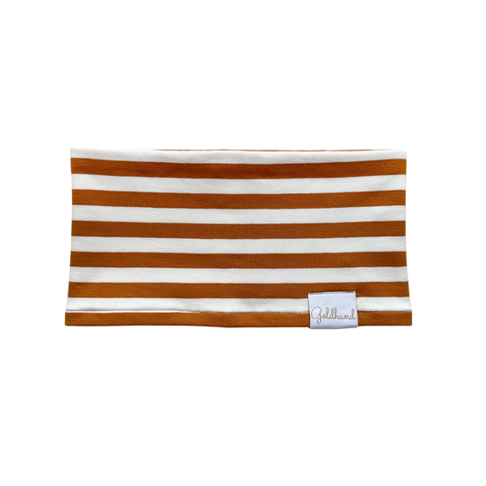 Hundeloop French Stripes cognac
