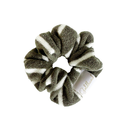 Scrunchie Frottee moos stripes