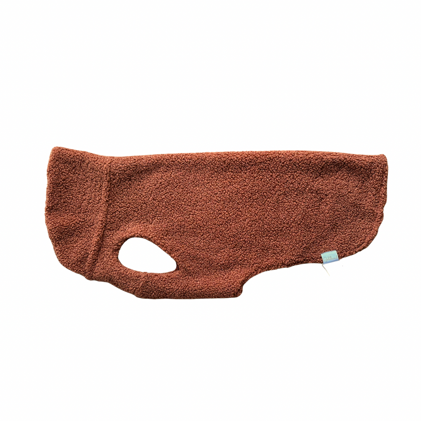 SALE CosyShirt warm Teddy cognac, Gr 10, Falte innen - (2)