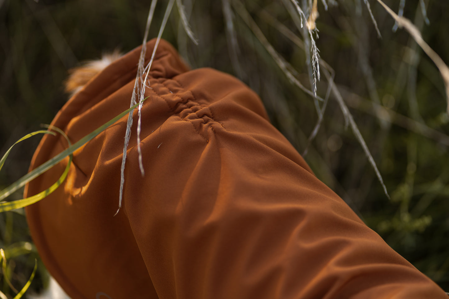 leichter Hundemantel CosyShell light cognac