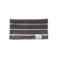Hundeloop Frottee dry stripes taupe - weiß