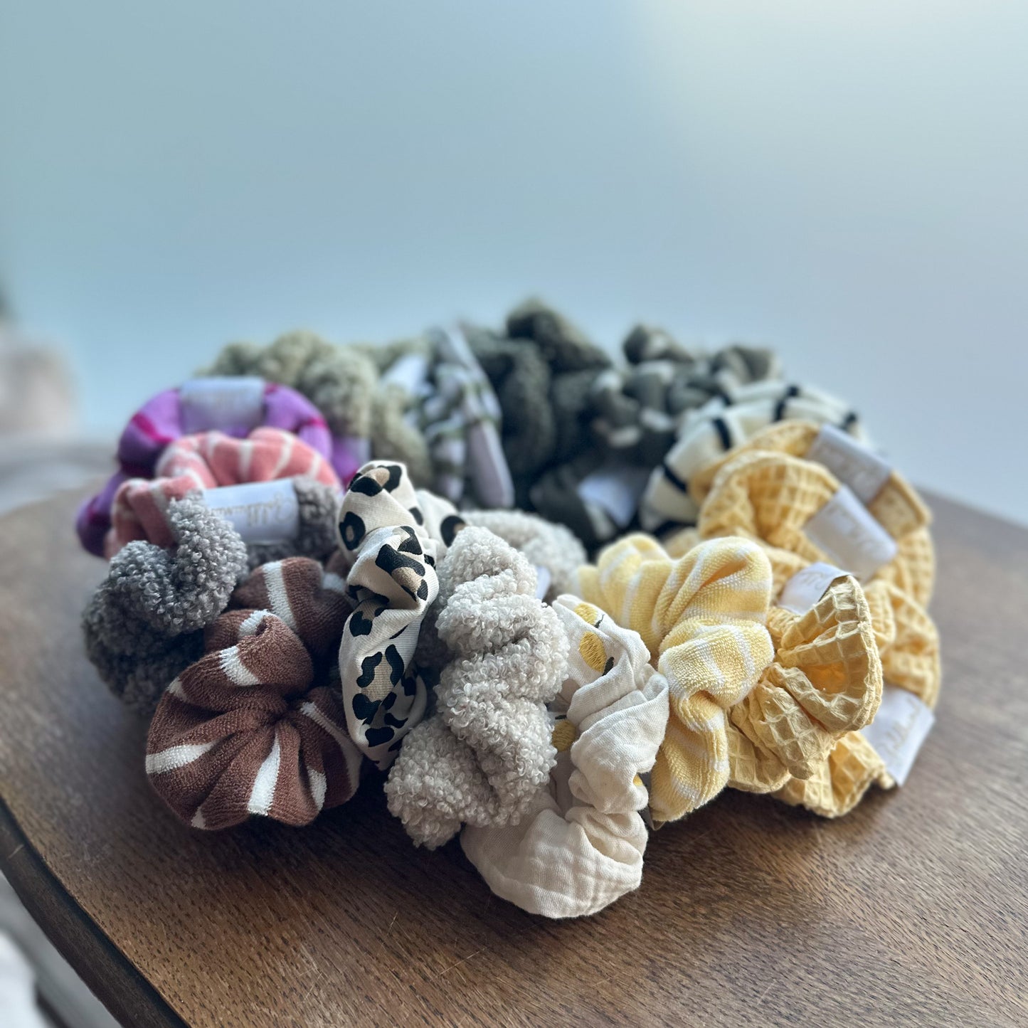 Scrunchie French Terry spring bloom
