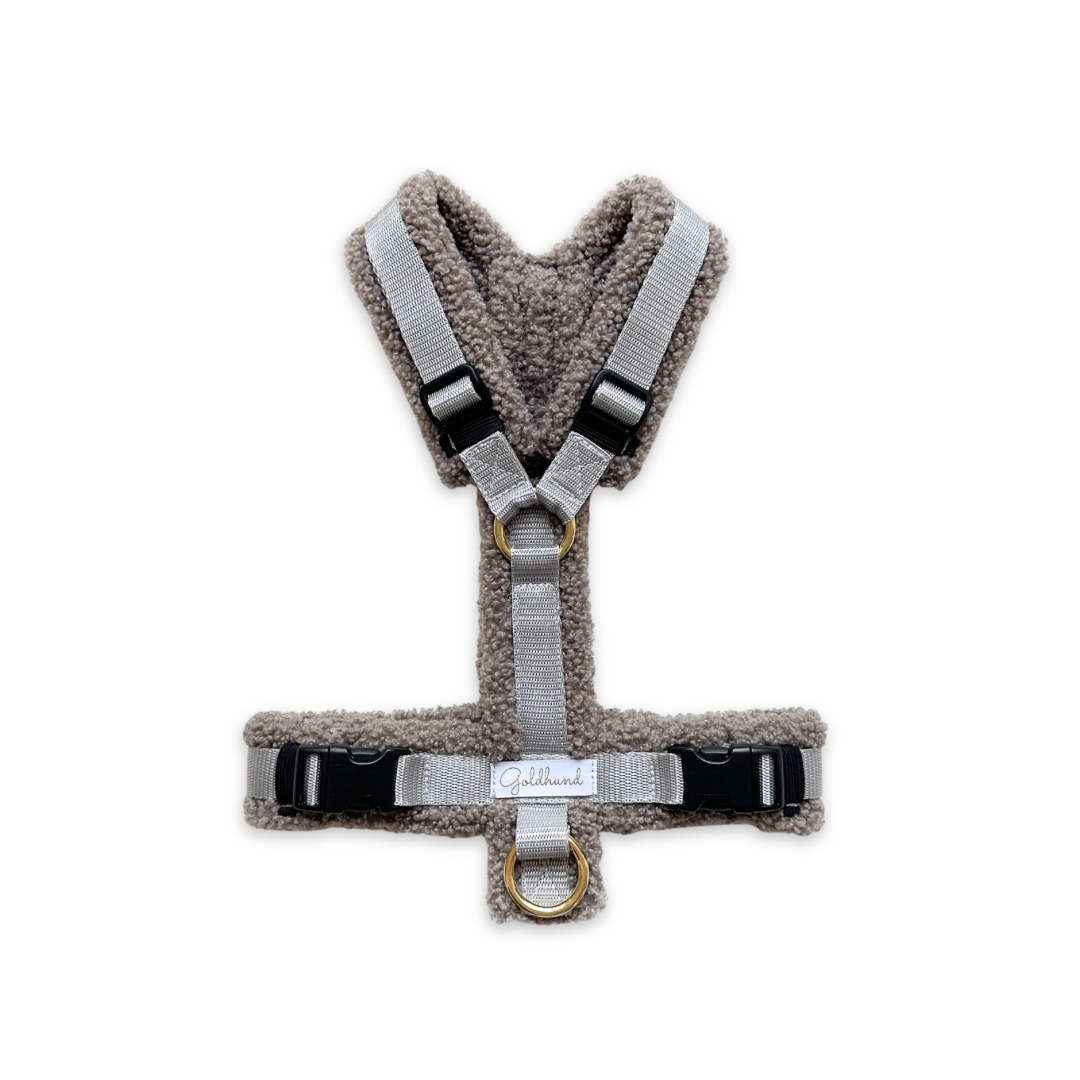 Hundegeschirr PURE Teddy taupe