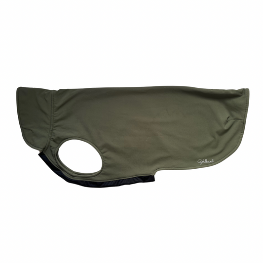 SALE leichter Hundemantel CosyShell light khaki Gr 14, RL 80cm