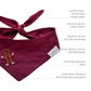 Hundehalstuch Cord bordeaux Pfefferkuchenmann