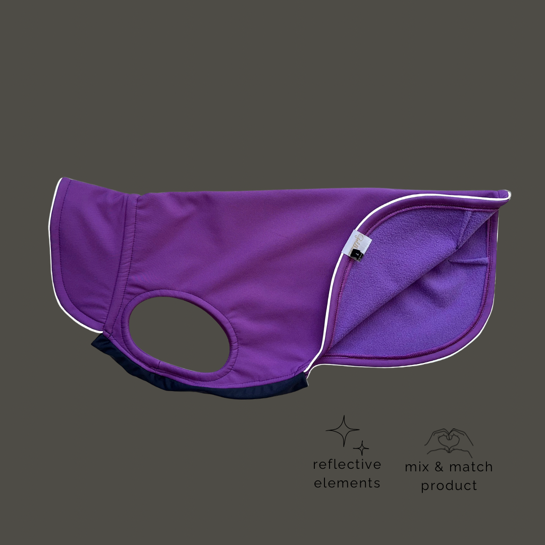 leichter Hundemantel CosyShell light lila