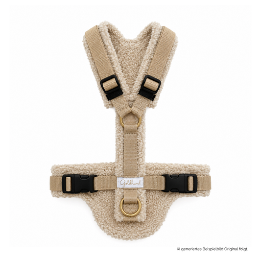 Hundegeschirr CARE Teddy beige