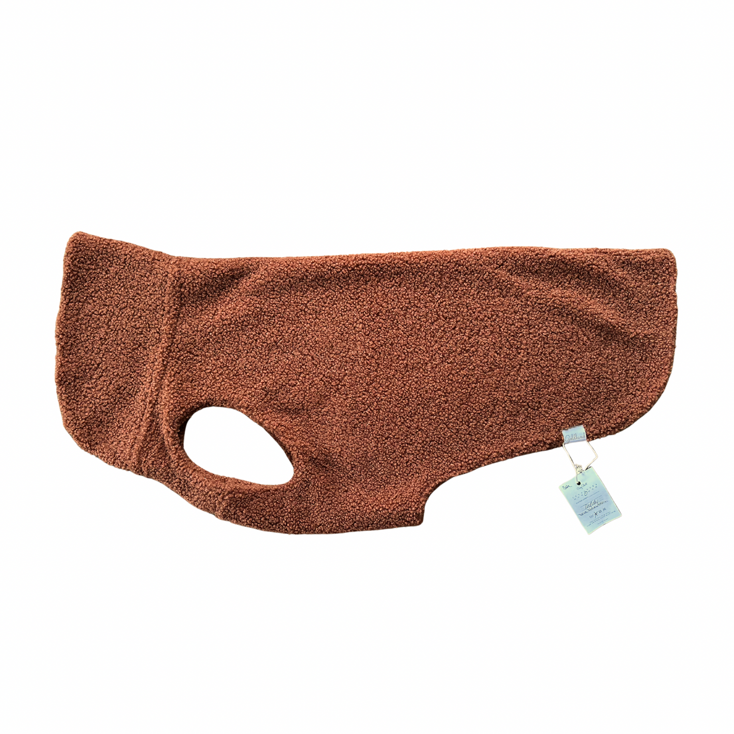 SALE CosyShirt warm Teddy cognac, Gr 13, Tunnelzug leicht wellig - (1)