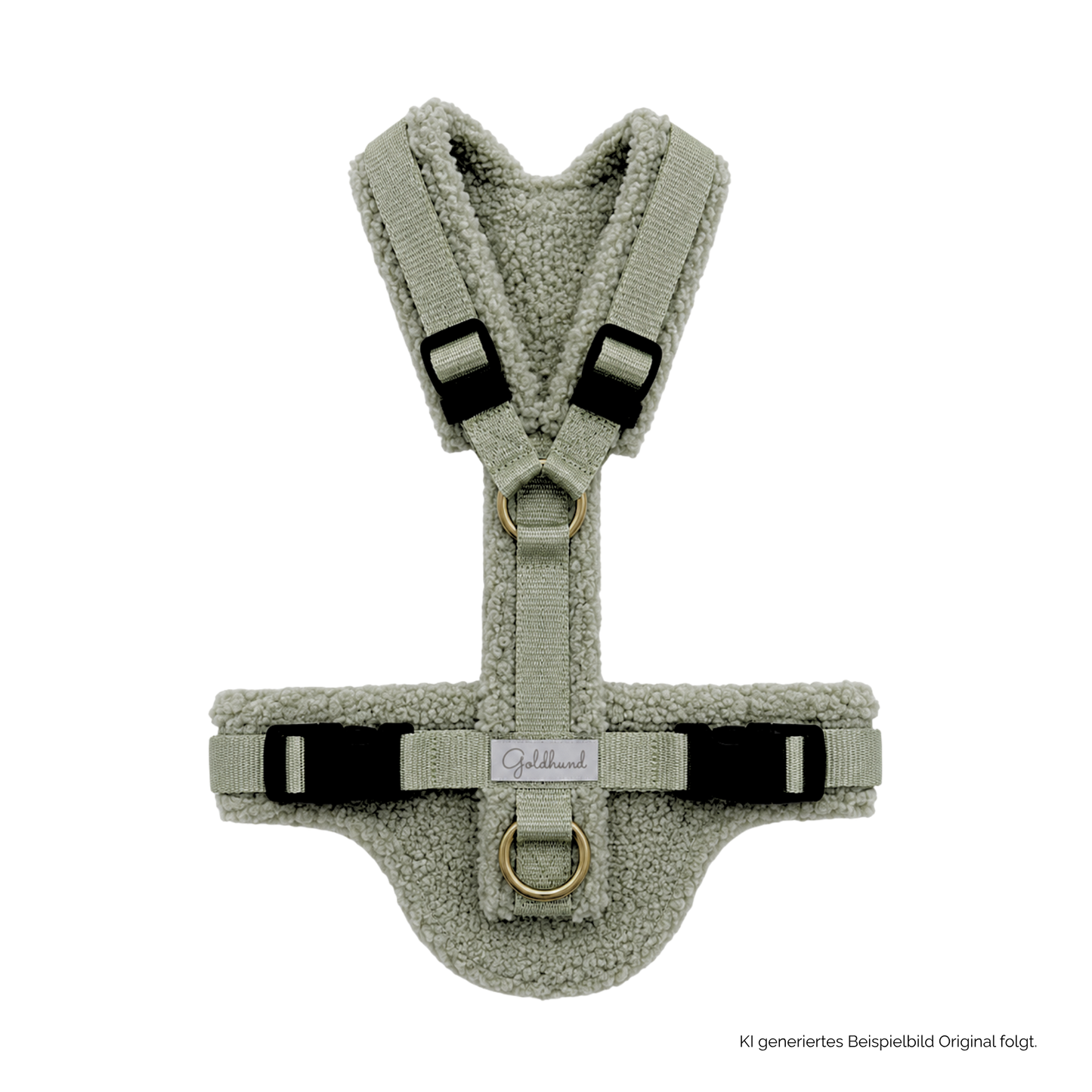 Hundegeschirr CARE Teddy light sage