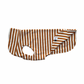 leichtes Hundeshirt CosyShirt light French Terry Stripes cognac